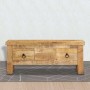 Tavolino da Salotto 90x45x35 cm in Legno Massello di Mango