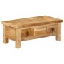 Tavolino da Salotto 90x45x35 cm in Legno Massello di Mango