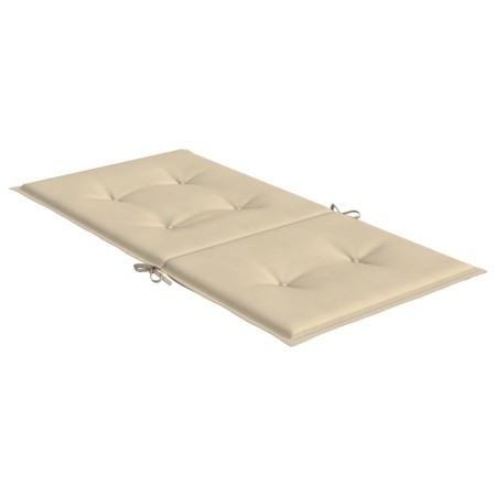 Cuscini per Sedia 4 pz Beige 100x50x3 cm in Tessuto Oxford