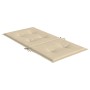 Cuscini per Sedia 4 pz Beige 100x50x3 cm in Tessuto Oxford