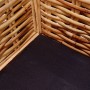 Set Divani 2 pz con Cuscini in Rattan Naturale