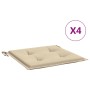 Cuscini per Sedia 2 pz Beige 50x50x3 cm in Tessuto Oxfor4