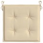 Cuscini per Sedia 2 pz Beige 50x50x3 cm in Tessuto Oxfor4