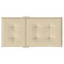 Cuscini per Sedia 6 pz Beige 100x50x3 cm in Tessuto Oxford