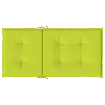 Cuscini per Sedia 6 pz Verde Intenso 100x50x3 cm Tessuto Oxford