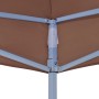 Tetto per Tendone per Feste 4,5x3 m Marrone 270 g/m²
