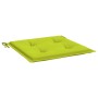 Cuscini per Sedia 4 pz Verde Intenso 40x40x3 cm Tessuto Oxford