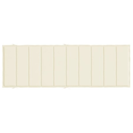 Cuscino per Lettino Crema 186x58x3 cm in Tessuto Oxford