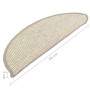 Tappeti Autoadesivi per Scale 15 pz 56x17x3 cm Argento