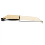 Tenda da Sole Retrattile Manuale 400x300 cm Gialla e Bianca
