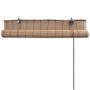Tende a Rullo in Bambù 2pz 150x220 cm Marroni