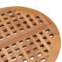 Set da Pranzo Giardino Pieghevole 3 pz Cuscino Massello di Teak