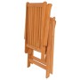 Sedie da Giardino 6 pz con Cuscini Blu Reale Massello di Teak