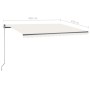 Tenda da Sole Retrattile Manuale LED 450x350 cm Crema