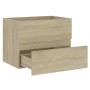 Set Mobili da Bagno Rovere Sonoma in Legno Multistrato