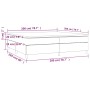 Giroletto a Molle con Materasso Grigio Scuro 200x200 cm Velluto
