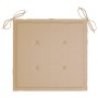 Sedie da Giardino con Cuscini 8 pz in Legno Massello di Acacia