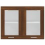 Pensile Vetro Rovere Marrone 80x31x60 cm in Legno Multistrato