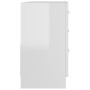 Mobile Sottolavabo Bianco Lucido 63x30x54 cm Legno Multistrato