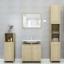 Mobile da Bagno Rovere Sonoma 30x30x183,5 cm Legno Multistrato