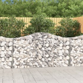 Cesti Gabbioni ad Arco 7 pz 200x30x100/120 cm Ferro Zincato