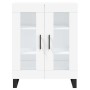 Credenza Bianca 69,5x34x180 cm in Legno Multistrato