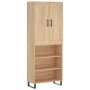 Credenza Rovere Sonoma 69,5x34x180 cm in Legno Multistrato