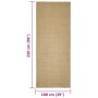 Tappeto in Sisal per Tiragraffi 100x250 cm