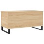 Tavolino Salotto Rovere Sonoma 90x44,5x45 cm Legno Multistrato