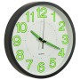 Orologio da Parete Luminoso Nero 30 cm