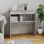 Tavolino Consolle Grigio Cemento 80x30x80cm Legno Multistrato