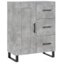 Credenza Grigio Cemento 69,5x34x180 cm in Legno Multistrato