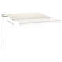 Tenda da Sole Retrattile Manuale LED 450x350 cm Crema