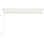 Tenda da Sole Retrattile Manuale LED 450x350 cm Crema