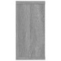 Mensole Cubo Muro 2pz Grigio Sonoma 100x15x30 Legno Multistrato