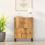 Credenza con 4 Ante 60x33x75 cm in Legno Massello di Mango