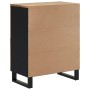 Credenza con 4 Ante 60x33x75 cm in Legno Massello di Mango