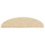 Tappeti Adesivi per Scale 15 pz 56x17x3 cm Beige Chiaro