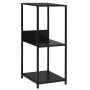 Scaffale Libri Piccolo Dritto Nero 33,5x39,6x79,7cm Multistrato