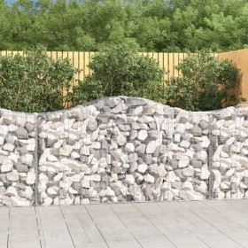 Cesti Gabbioni ad Arco 30 pz 200x50x100/120 cm Ferro Zincato