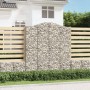 Cesti Gabbioni ad Arco 3 pz 200x50x220/240 cm Ferro Zincato