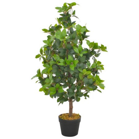 Albero di Alloro Artificiale con Vaso Verde 90 cm