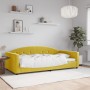 Letto da Giorno Giallo 100x200 cm in Velluto