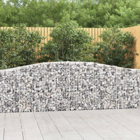 Cesti Gabbioni ad Arco 10 pz 400x30x80/100 cm Ferro Zincato