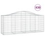 Cesti Gabbioni ad Arco 30 pz 200x50x80/100 cm Ferro Zincato