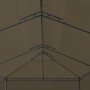 Gazebo con Tende 600x298x270 cm Grigio Talpa 180 g/m²