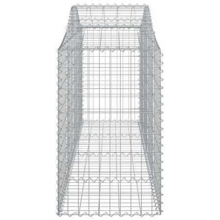 Cesti Gabbioni ad Arco 30 pz 200x50x80/100 cm Ferro Zincato