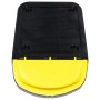 Cestini per Rifiuti Impilabili con Coperchi 3pz Neri PP 120L