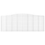 Cesti Gabbioni ad Arco 6 pz 400x30x140/160 cm Ferro Zincato