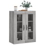 Mobile a Parete Grigio Sonoma 69,5x34x90 cm Legno Multistrato